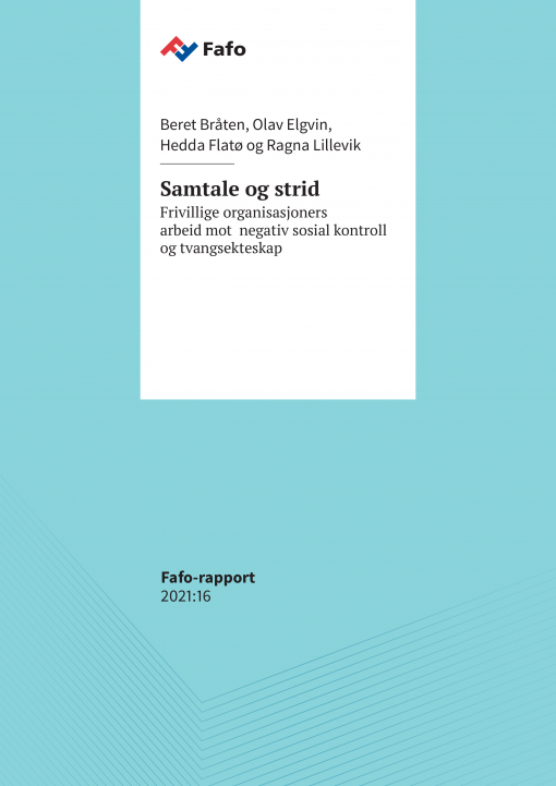 Rapportens omslag i turkos med titeln i svart skrift