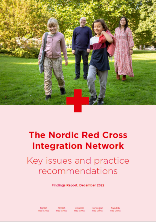 Cover of the report The Nordic Red Cross Integration Network.
