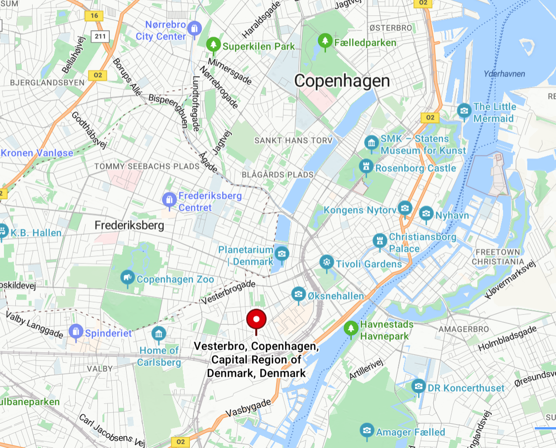 The Vesterbro area in Copenhagen