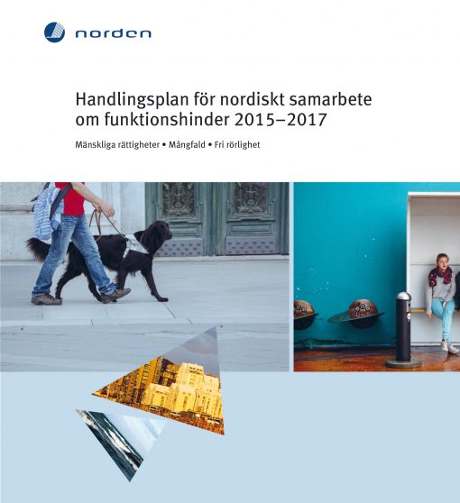 Omslag Handlingsplan för nordiskt samarbete om funktionshinder 2015-2017