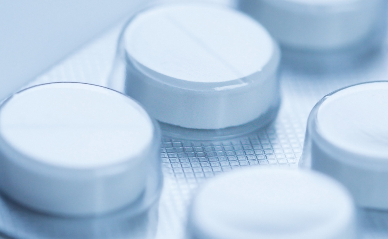 Medical pills in box