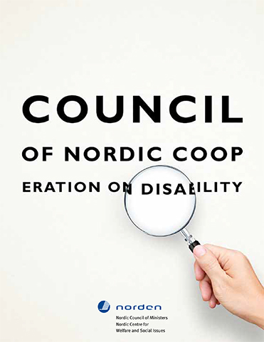 Omslag till Council of Nordic Cooperation on Disability