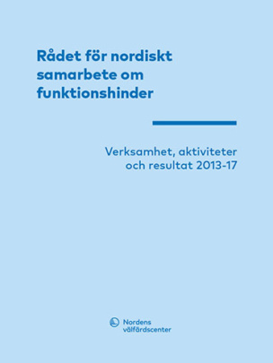 Omslag till Rådet för nordiskt samarbete om funktionshinder