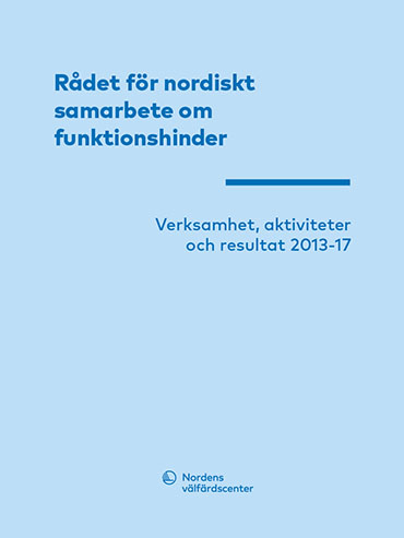 Omslag till Rådet för nordiskt samarbete om funktionshinder