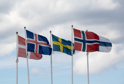 De nordiska ländernas flaggor