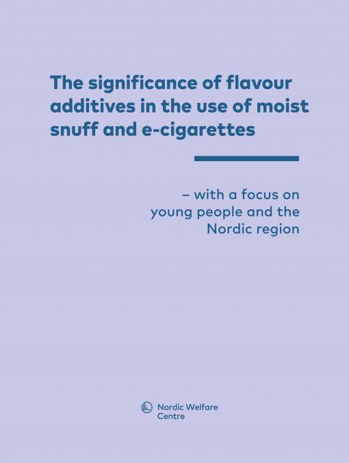 Omslaget av rapport om e-cigaretter och snus