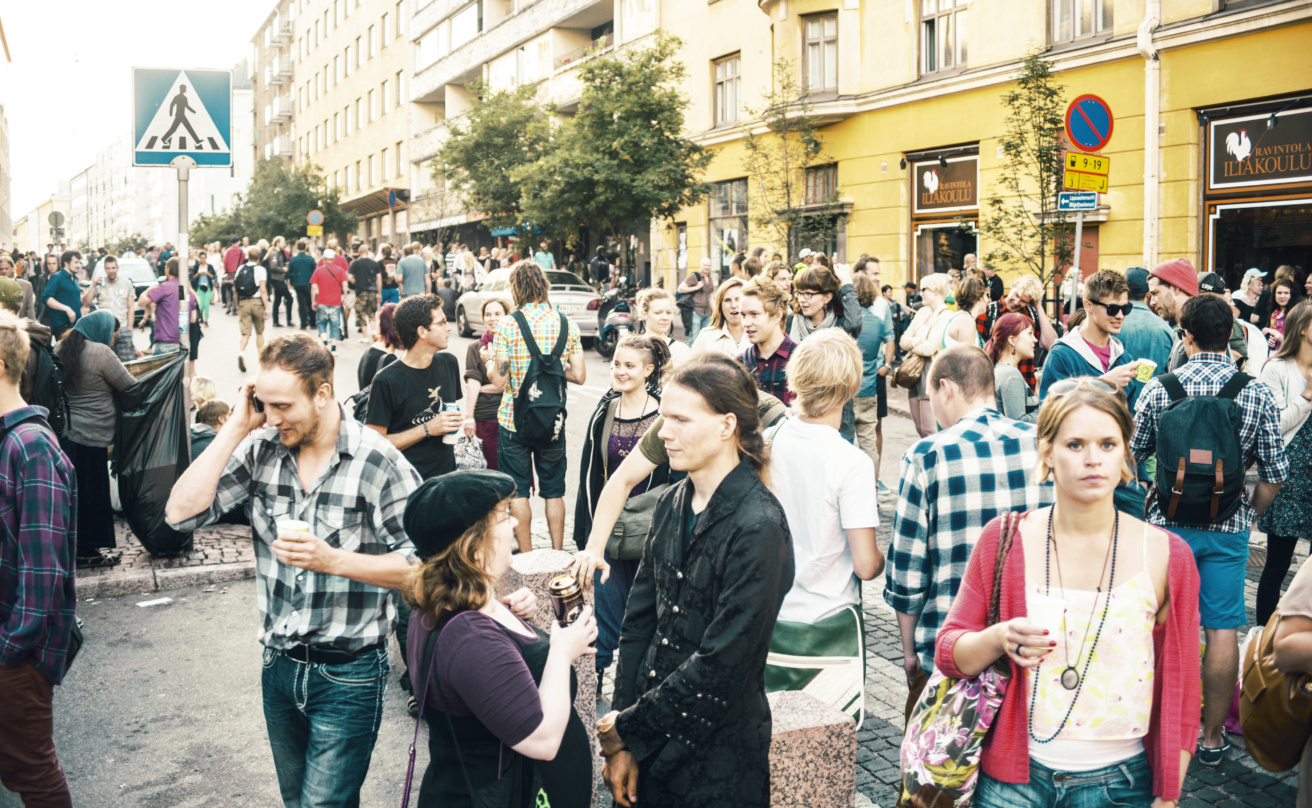 Helsinki street gathering – Kallio block party