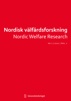 Omslag Nordisk välfärdsforskning