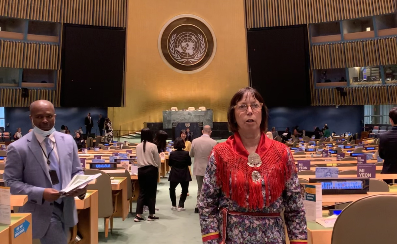 Gunn-Tove Minde standing in the UN