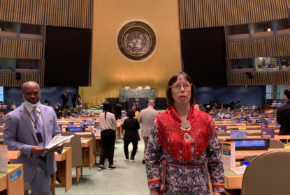 Gunn-Tove Minde standing in the UN