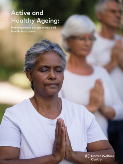 Picture of the cover where women are meditating outside.