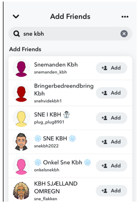 Screenshot from Snapchat
