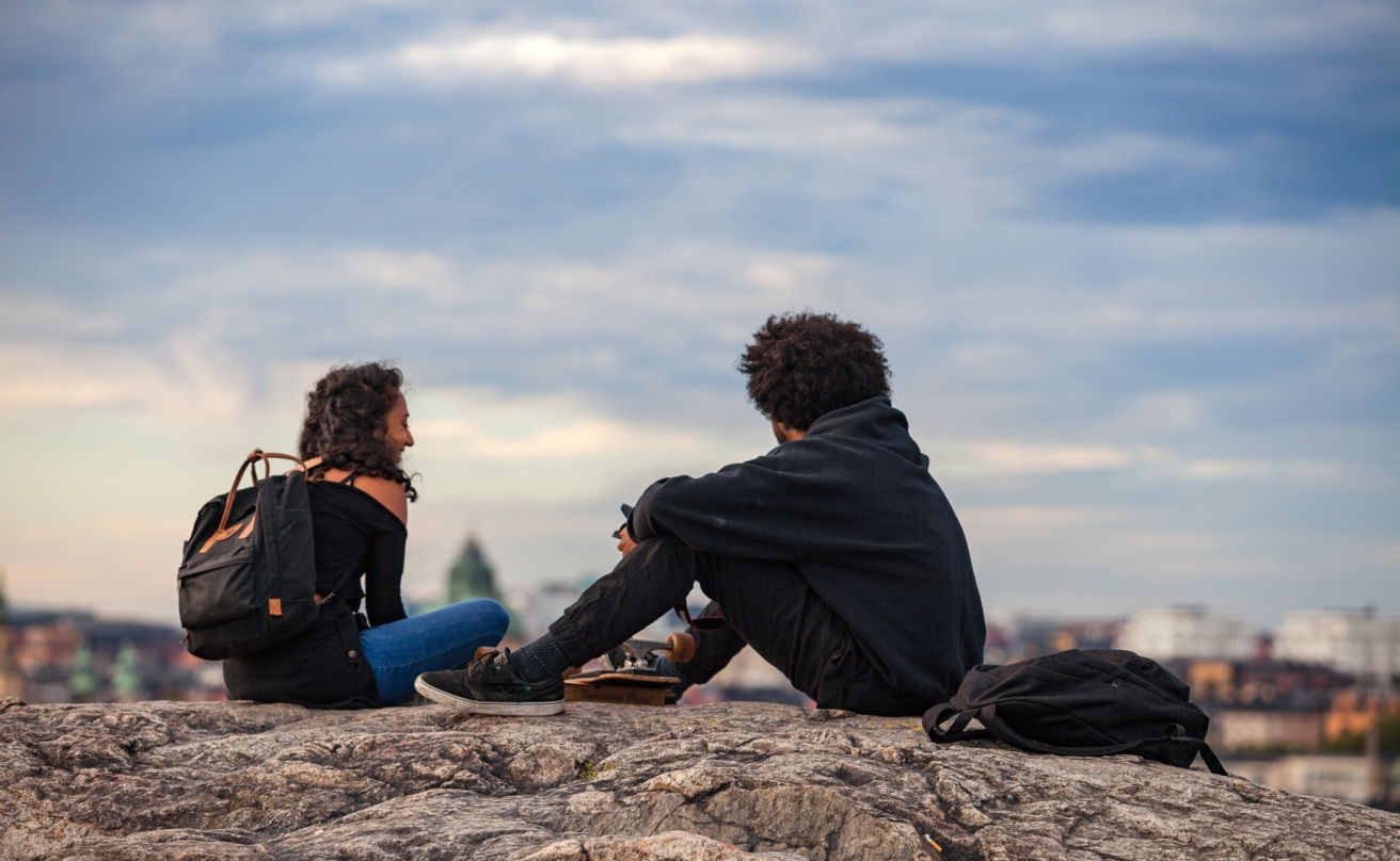 Young couple in Stockholm, Sweden