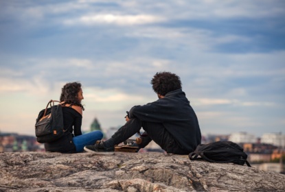 Young couple in Stockholm, Sweden