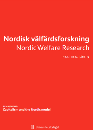 Omslag Nordisk välfärdsforskning