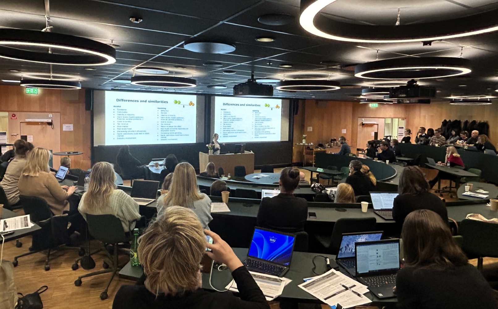 Jenny Cisneros Örnberg talking about alcohol- and gamblingpolicy