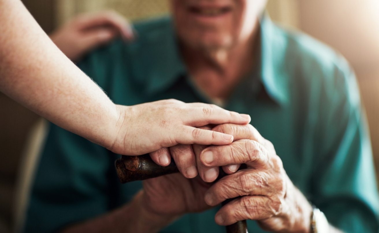 Elderly hands