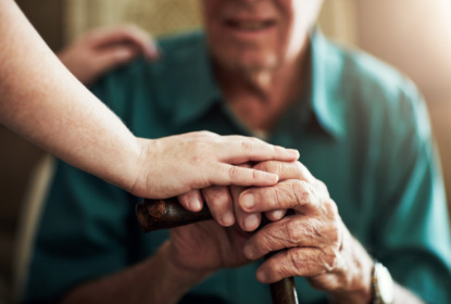 Elderly hands