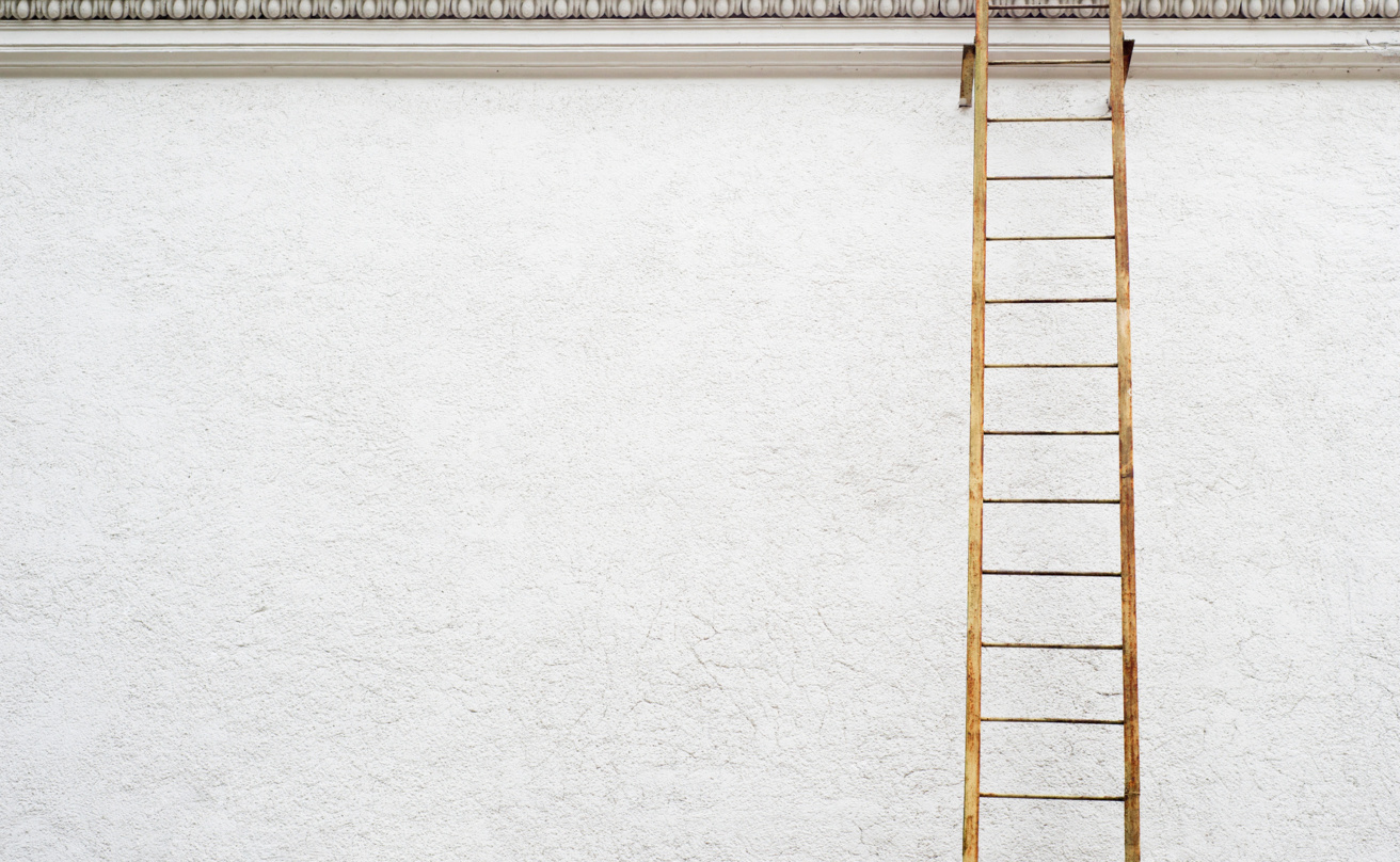 wall and ladder