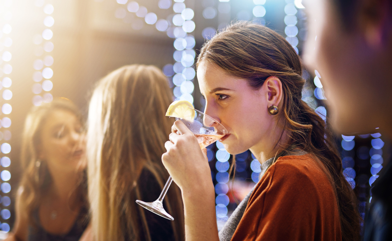 woman drinking