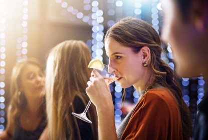 woman drinking