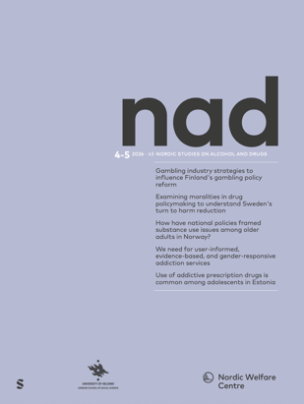 Omslag av NAD 4-5/2026, lila med svart nad-text