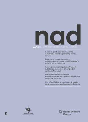 Omslag av NAD 4-5/2026, lila med svart nad-text