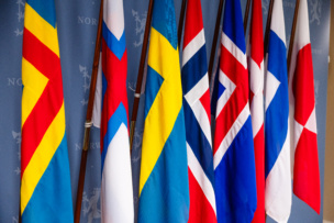 The Nordic flags