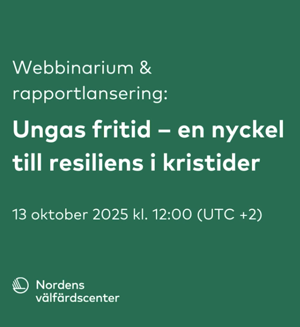 Ungas fritid - en nyckel till resiliens i kristider
