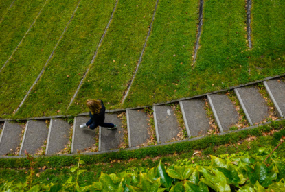 green steps at Århus University Park